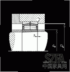 圓柱滾子軸承 F-800485.ZL-K-C5, 特殊軸承，浮動(dòng)軸承，雙列，錐孔，錐度1:12，可分離，帶保持架