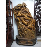 九江根雕維修，補縫補漆，刷漆